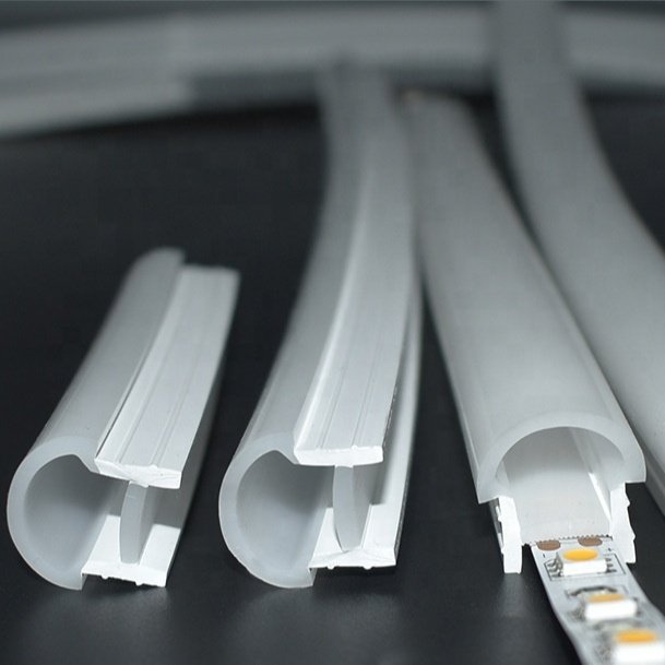 15x20 20x23 Silicone Mask Opening Cover Plate Free Wear Curved Luminous Neon Silicone Sleeve Silicon Led Profile